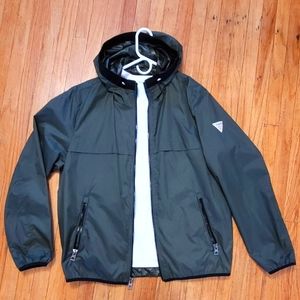 Guess Windbreaker Rain Jacket olive green